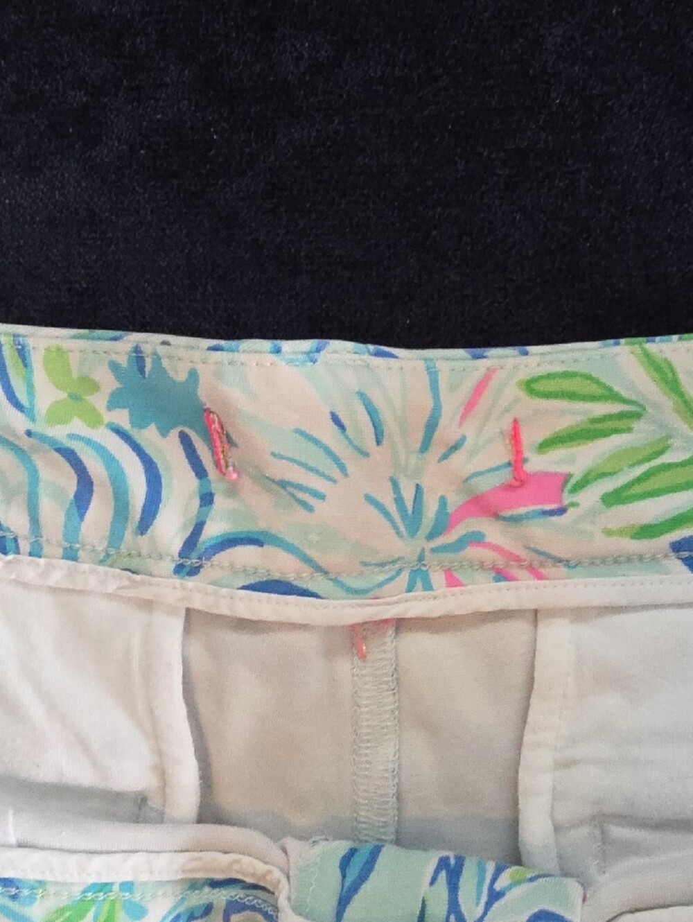 Pastel Floral Women's Light Stretch Bermuda Shorts - Multicolor - Picture 2 of 9